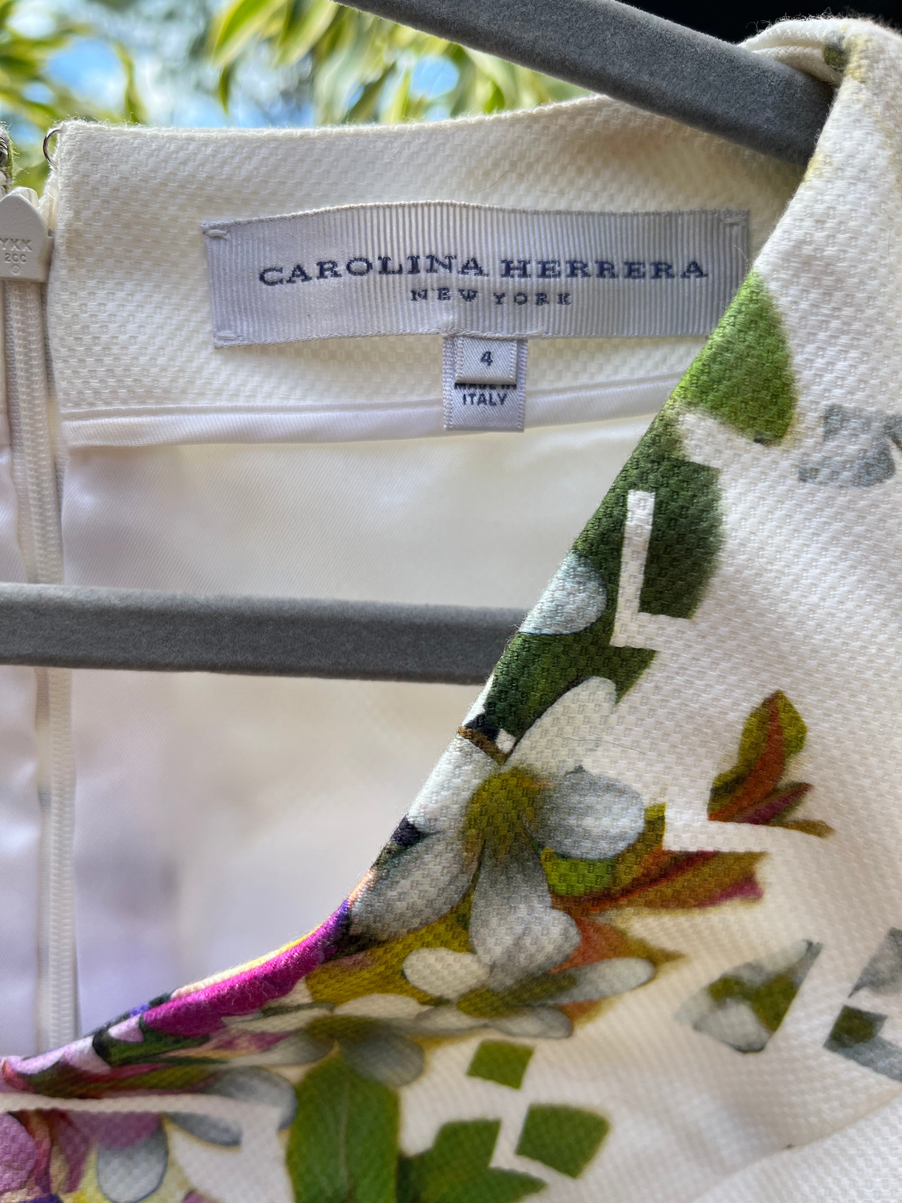 CAROLINA HERRERA cotton minidress