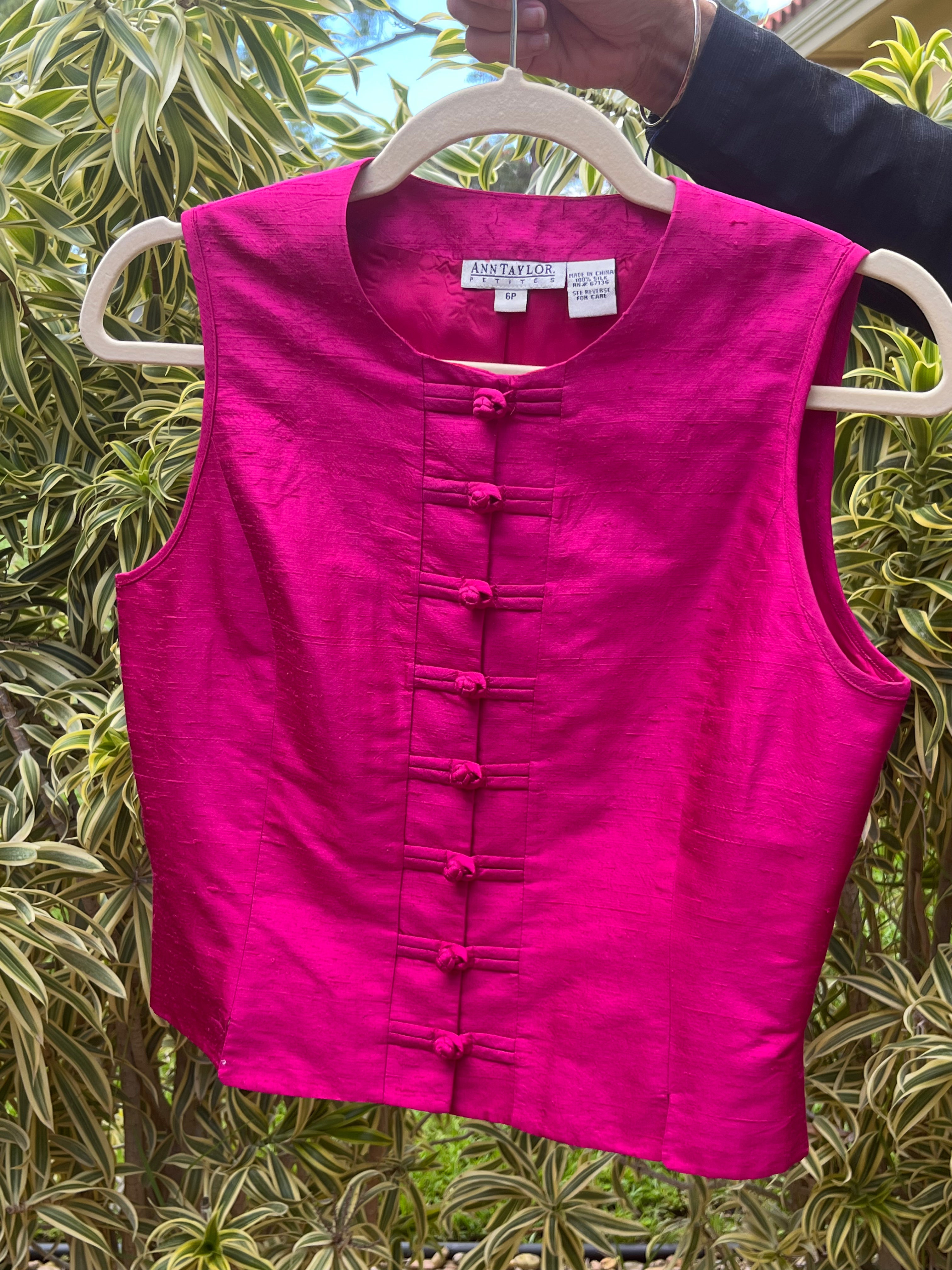 90s silk top from ANN TAYLOR