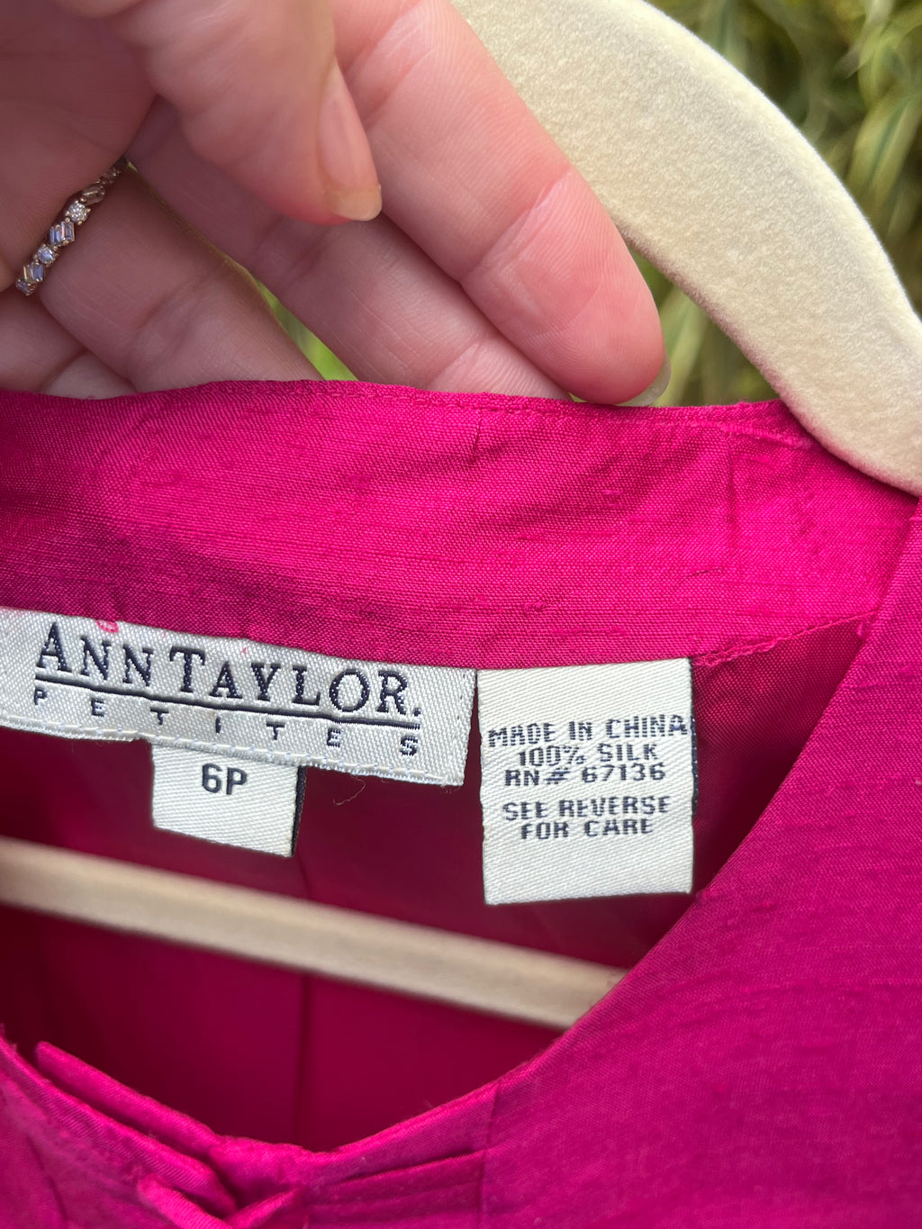 90s silk top from ANN TAYLOR