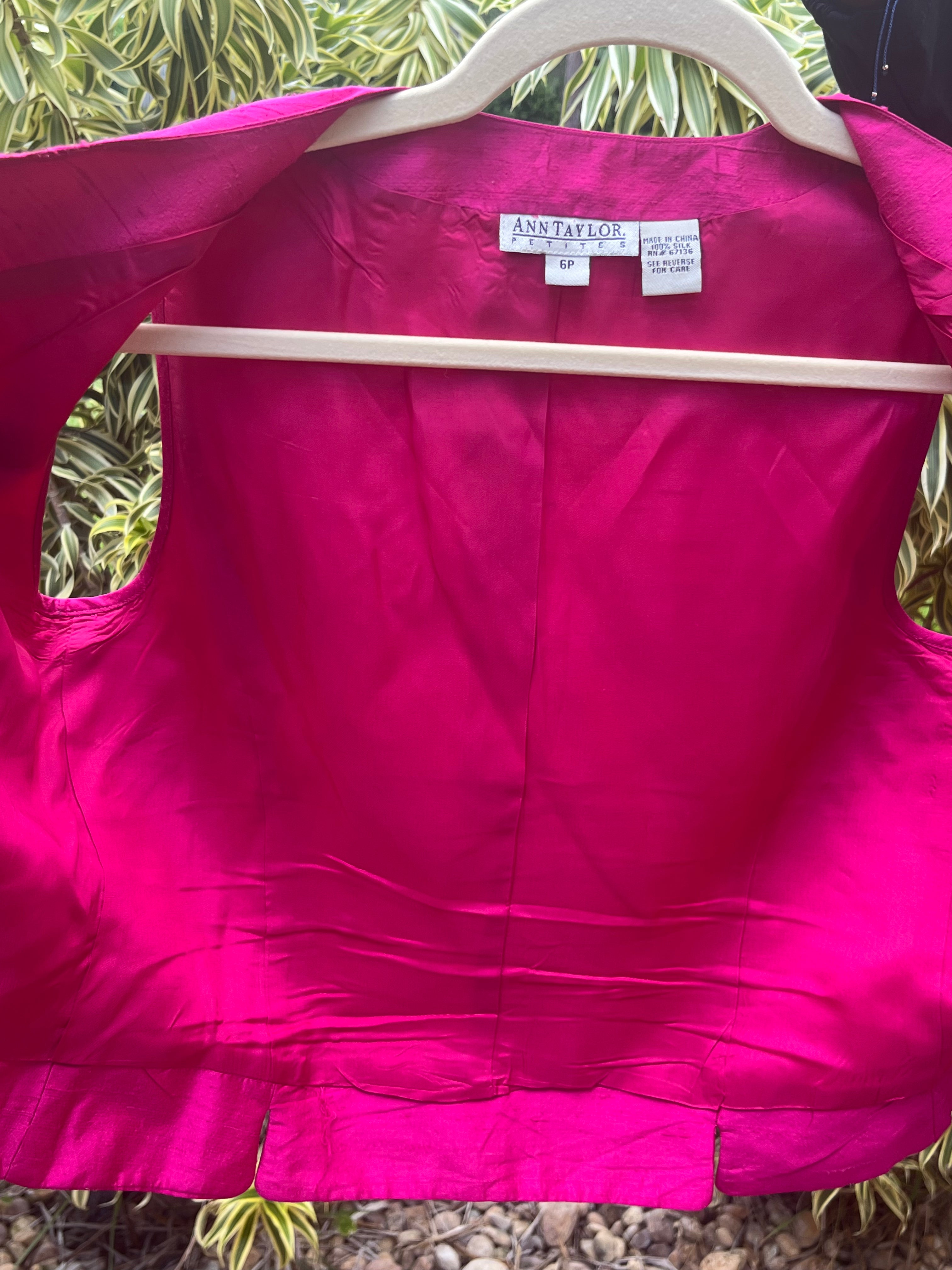 90s silk top from ANN TAYLOR