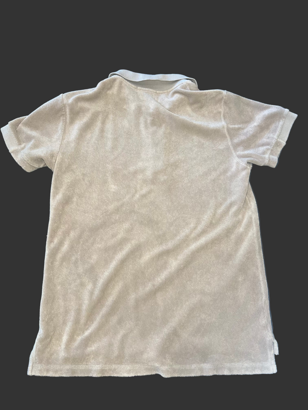 JUICY COUTURE Beige Terrycloth Collar Shirt