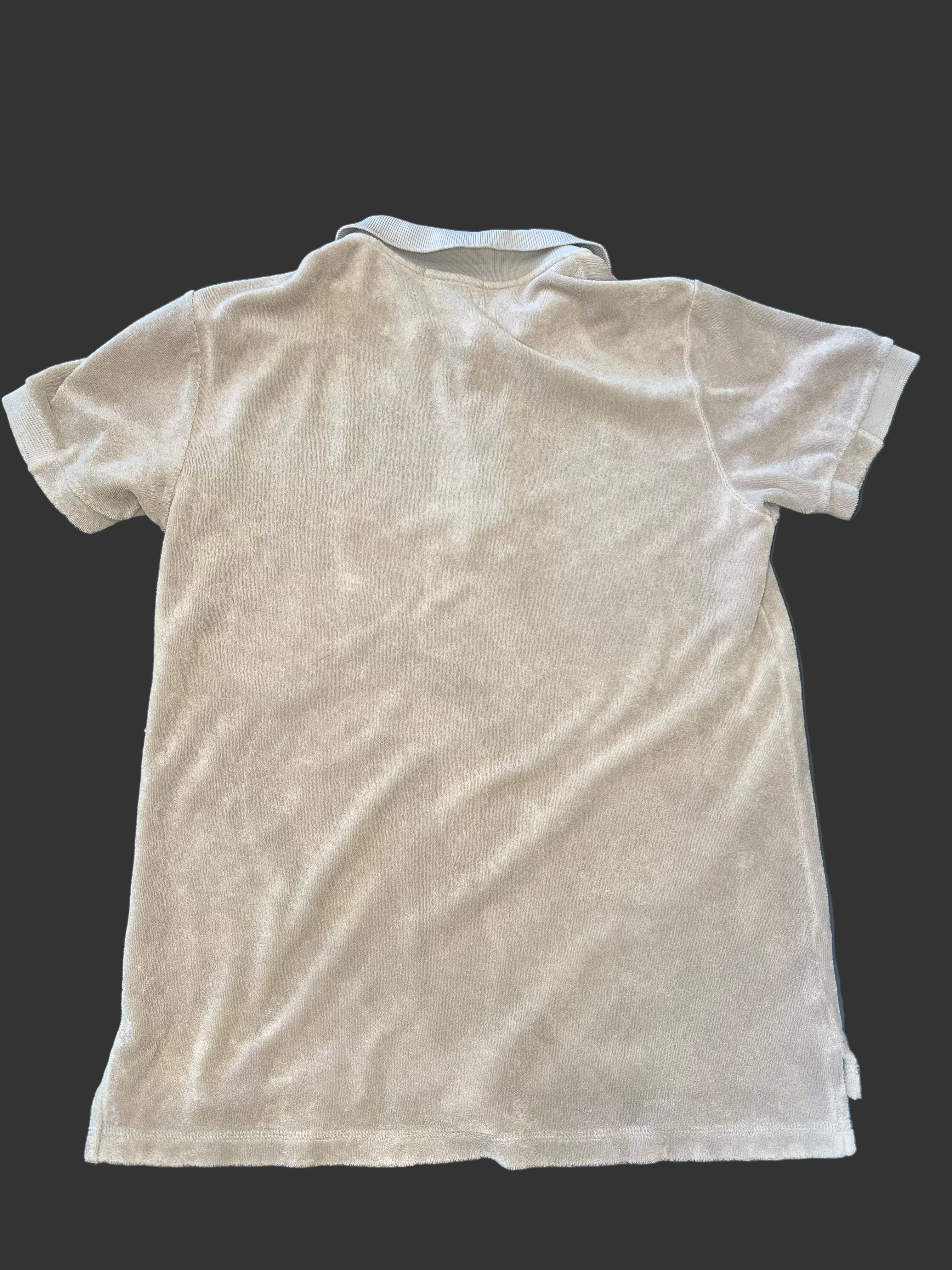 JUICY COUTURE Beige Terrycloth Collar Shirt