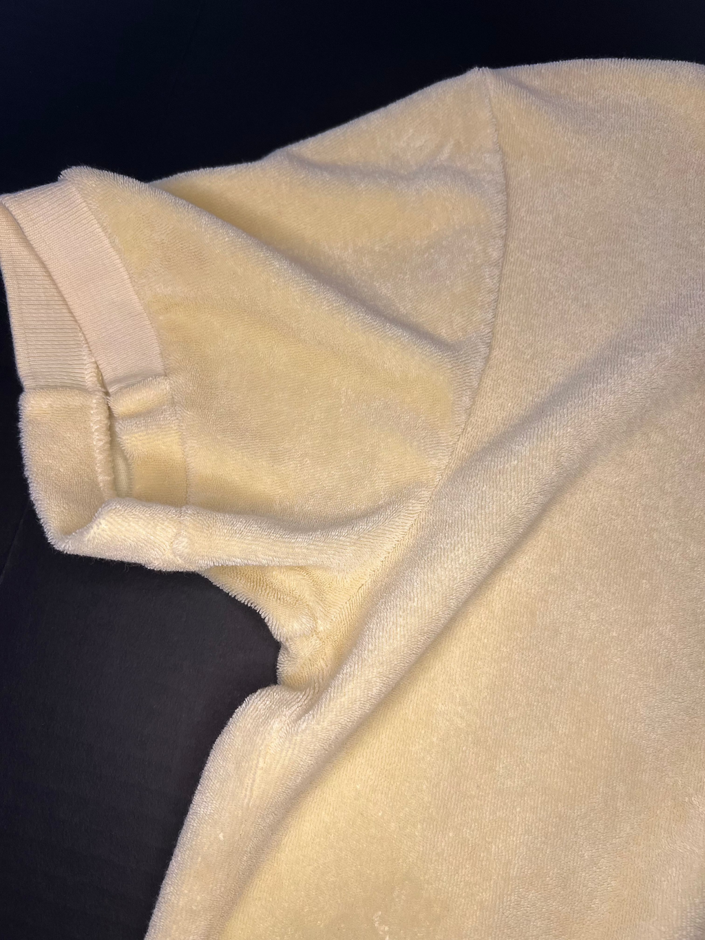 JUICY COUTURE Yellow Terrycloth Collar Shirt