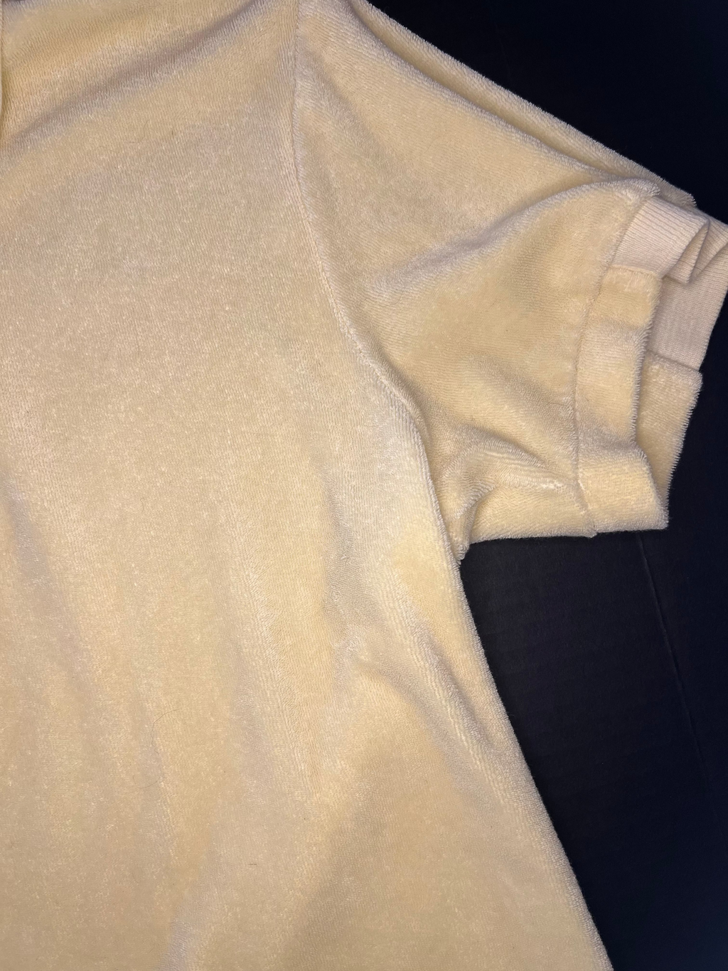 JUICY COUTURE Yellow Terrycloth Collar Shirt