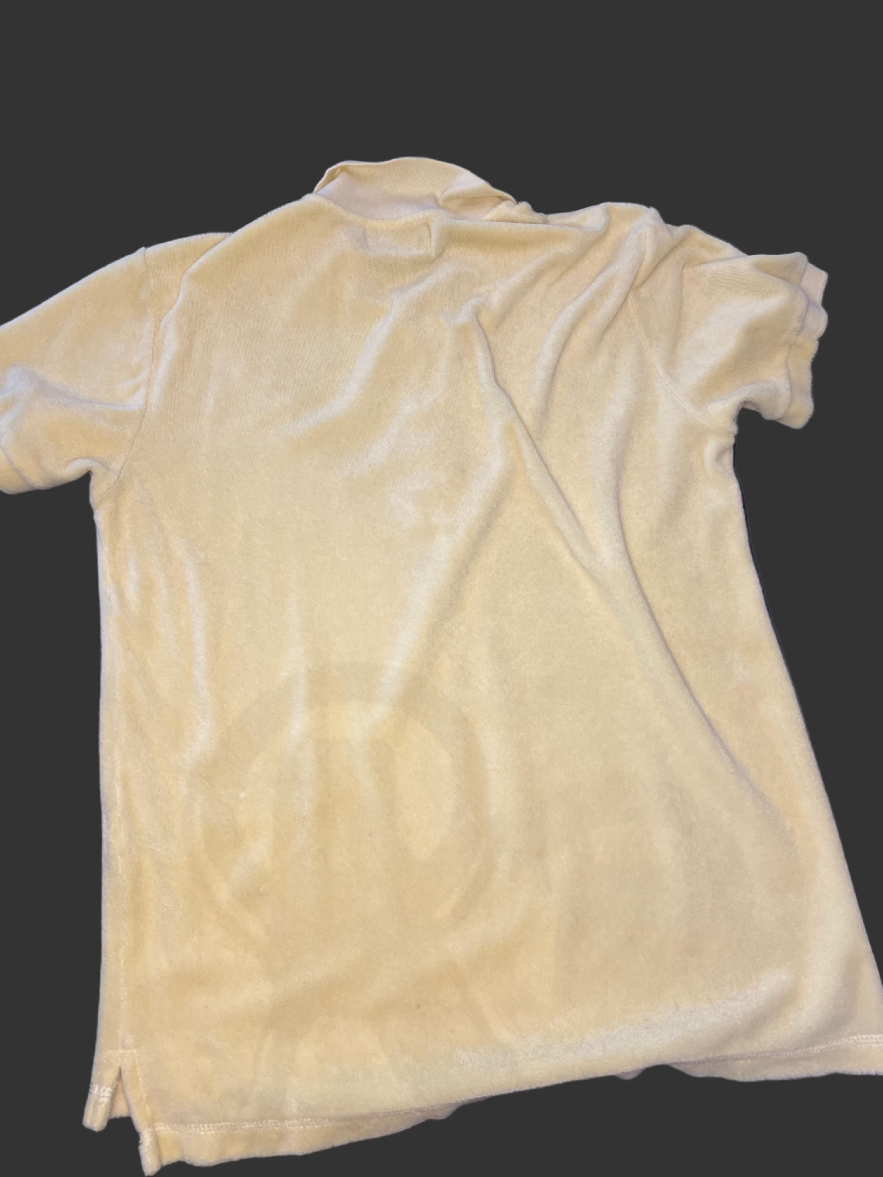 JUICY COUTURE Yellow Terrycloth Collar Shirt