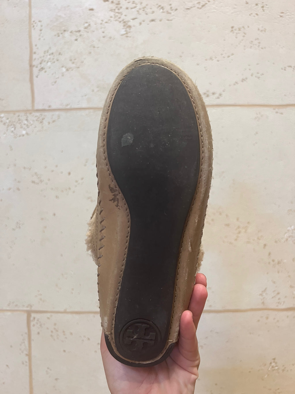 TORY BURCH Sherpa-Lined Suede Boots
