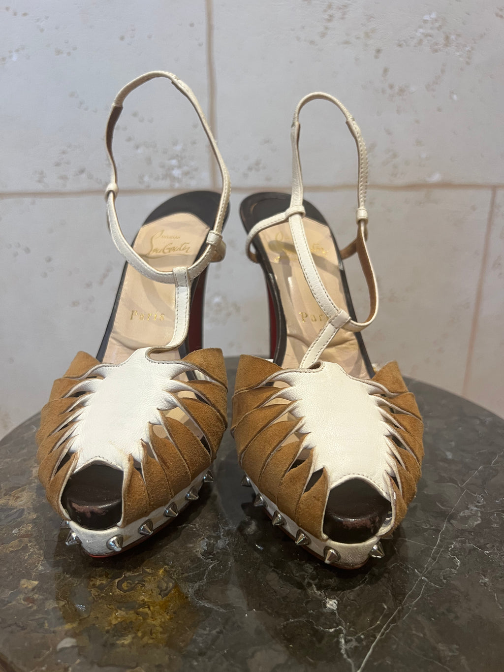 CHRISTIAN LOUBOUTIN Zigounette 140 Slingback Sandal