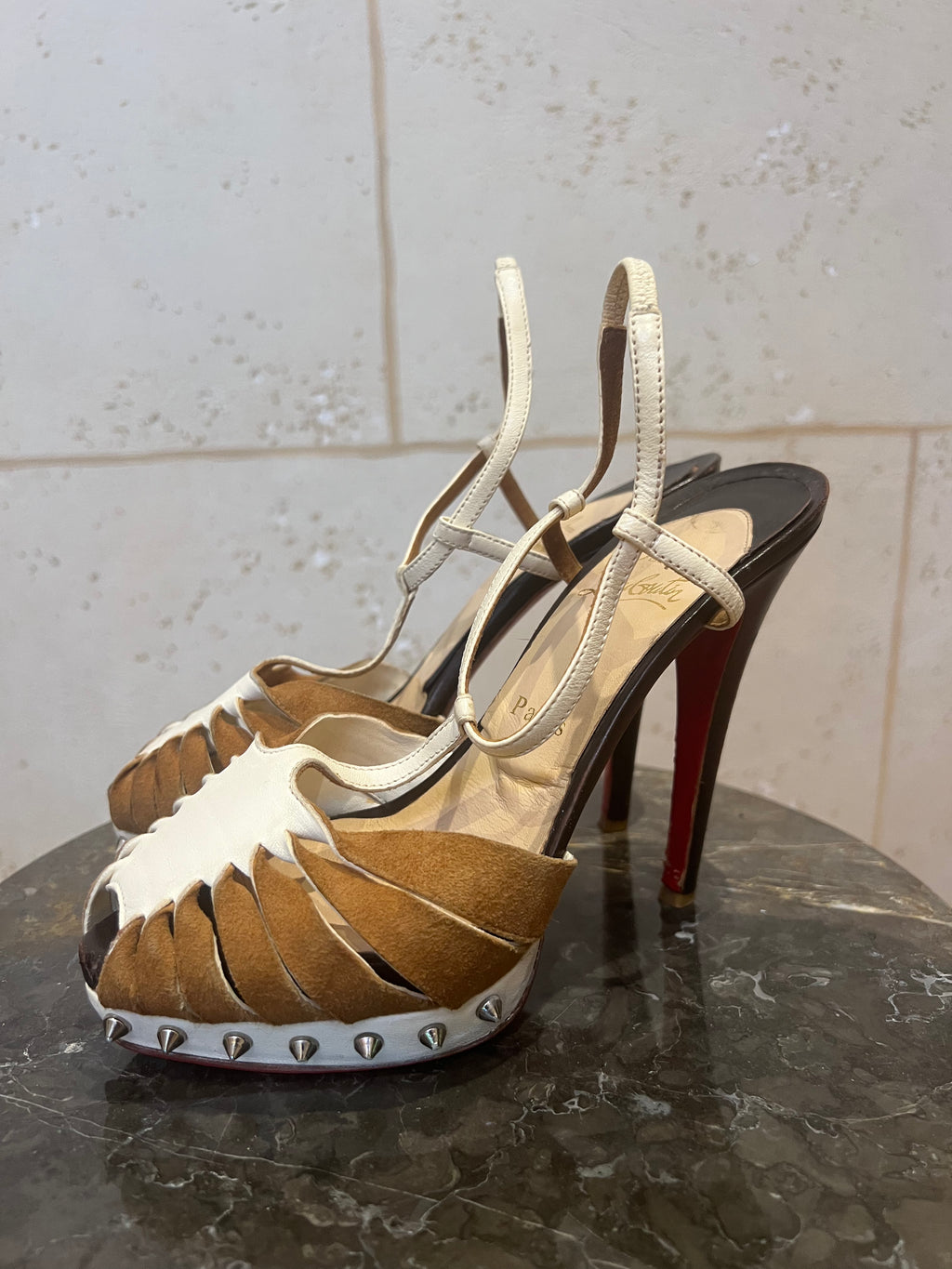 CHRISTIAN LOUBOUTIN Zigounette 140 Slingback Sandal