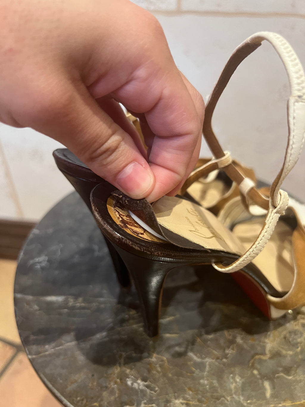 CHRISTIAN LOUBOUTIN Zigounette 140 Slingback Sandal