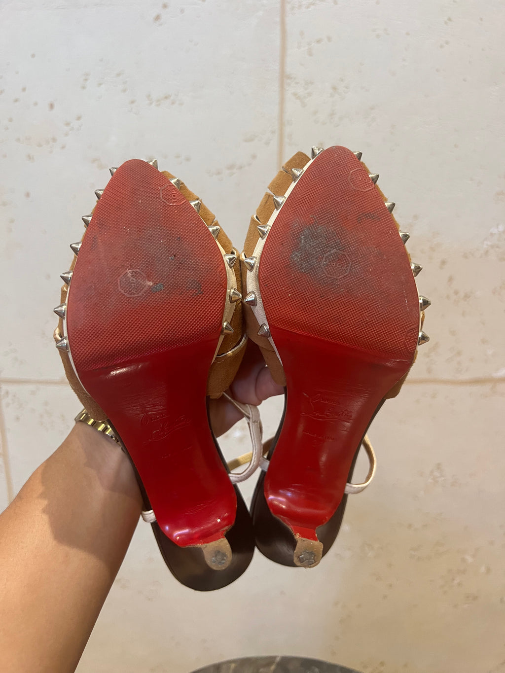CHRISTIAN LOUBOUTIN Zigounette 140 Slingback Sandal