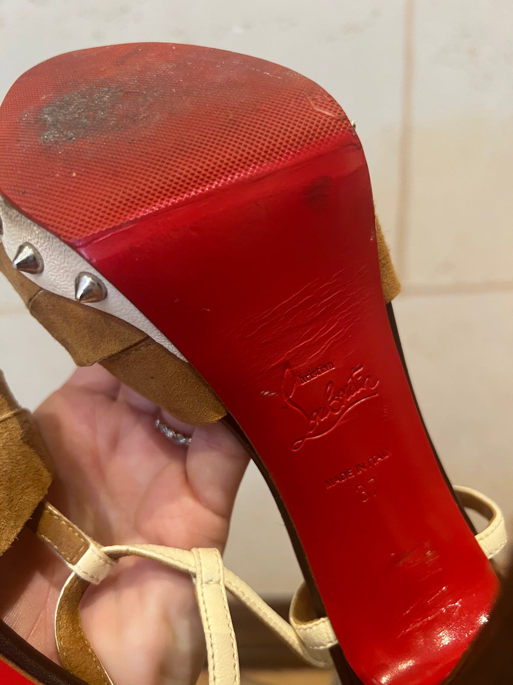 CHRISTIAN LOUBOUTIN Zigounette 140 Slingback Sandal