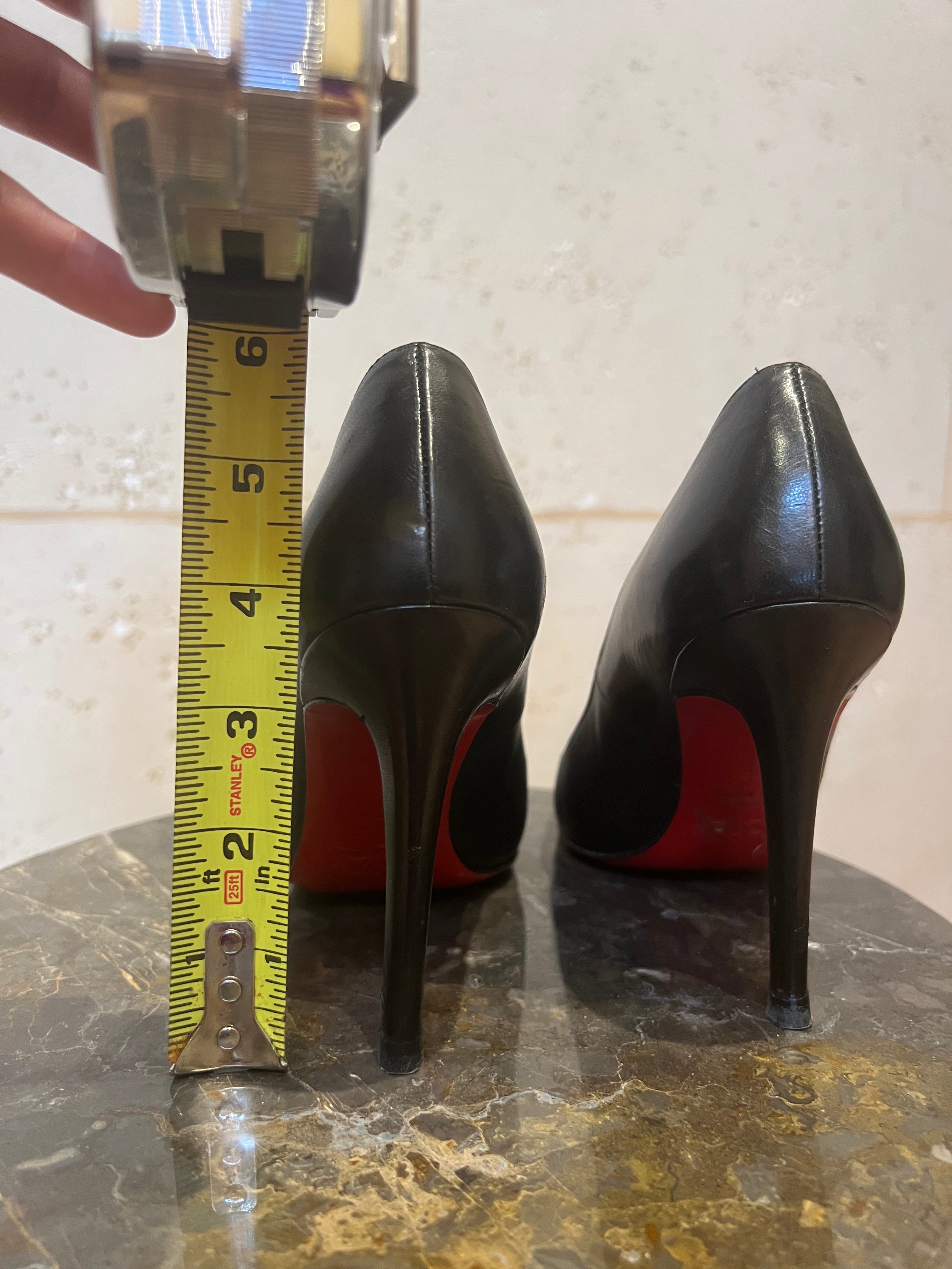 CHRISTIAN LOUBOUTIN Fifi Black Leather Pump