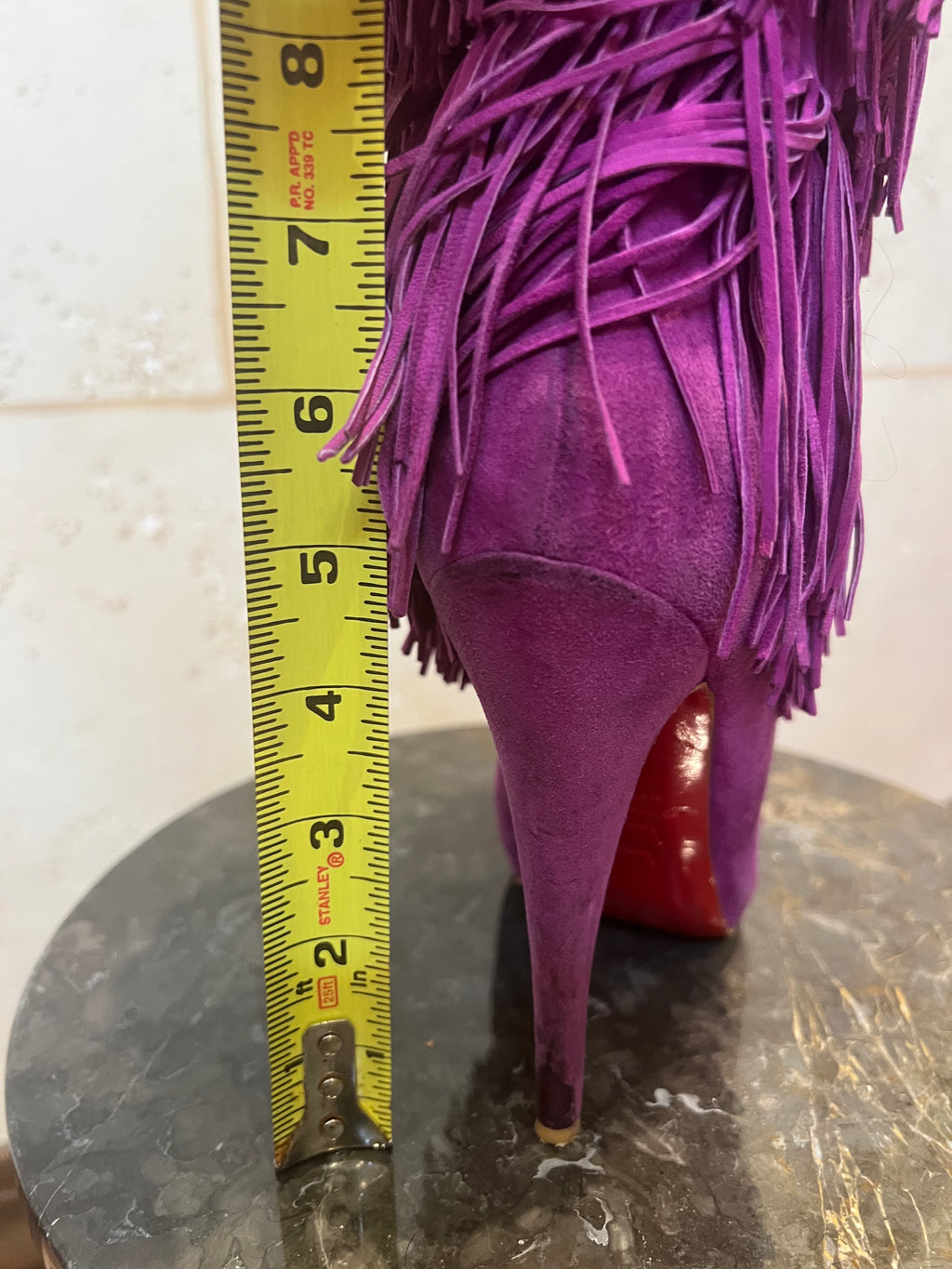 CHRISTIAN LOUBOUTIN Forever Tina Fringe Boots