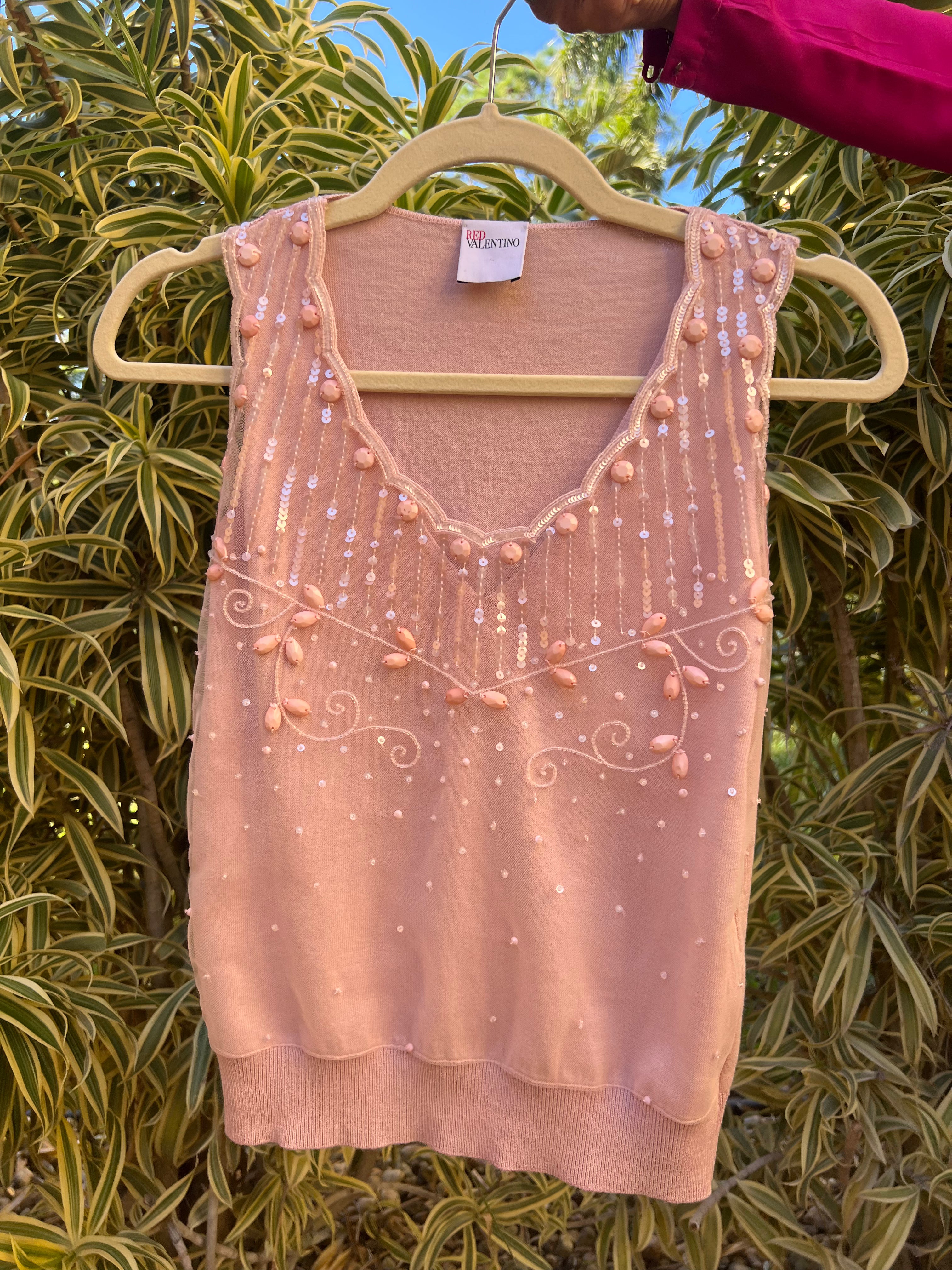 RED VALENTINO sleeveless top