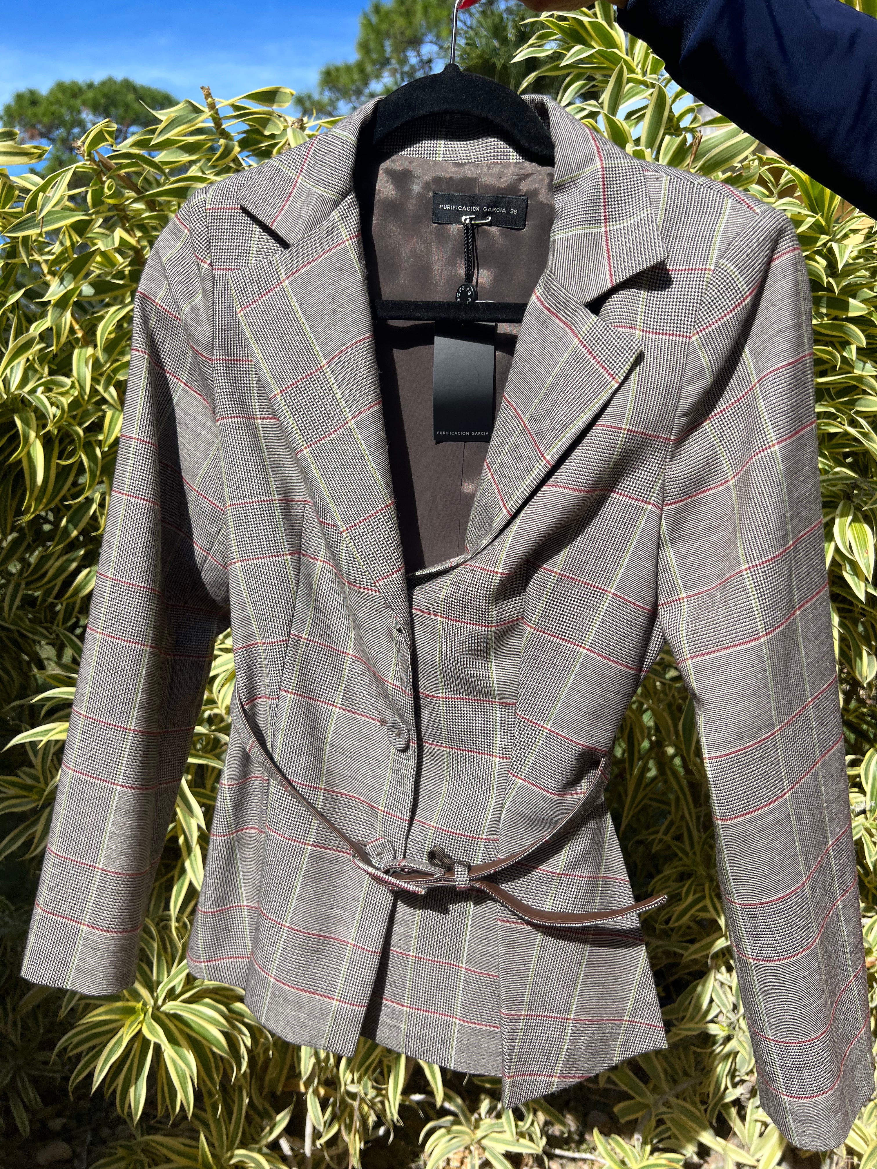 *NWT* Purificación García houndstooth blazer