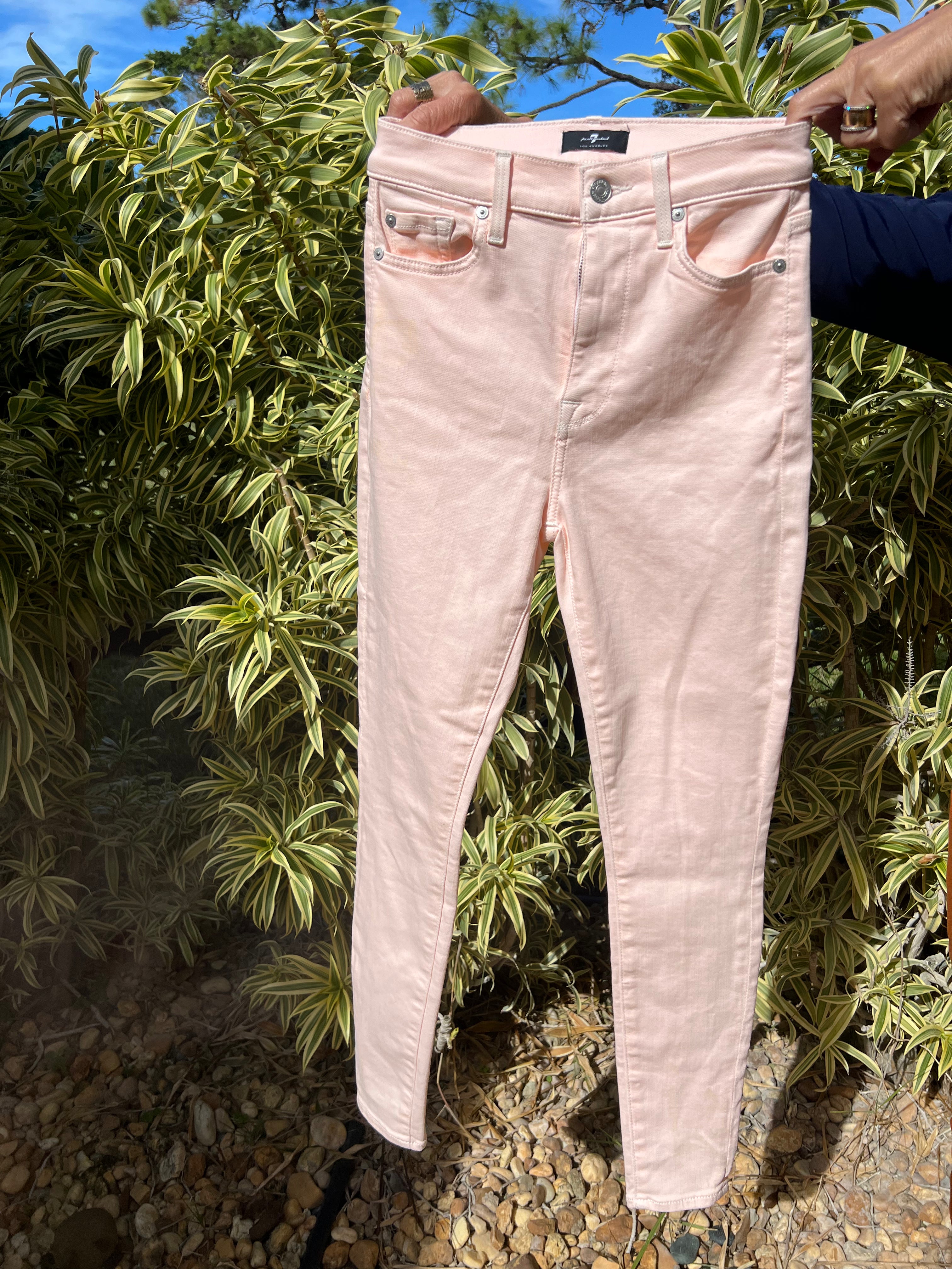 7 FOR ALL MANKIND PINK JEANS