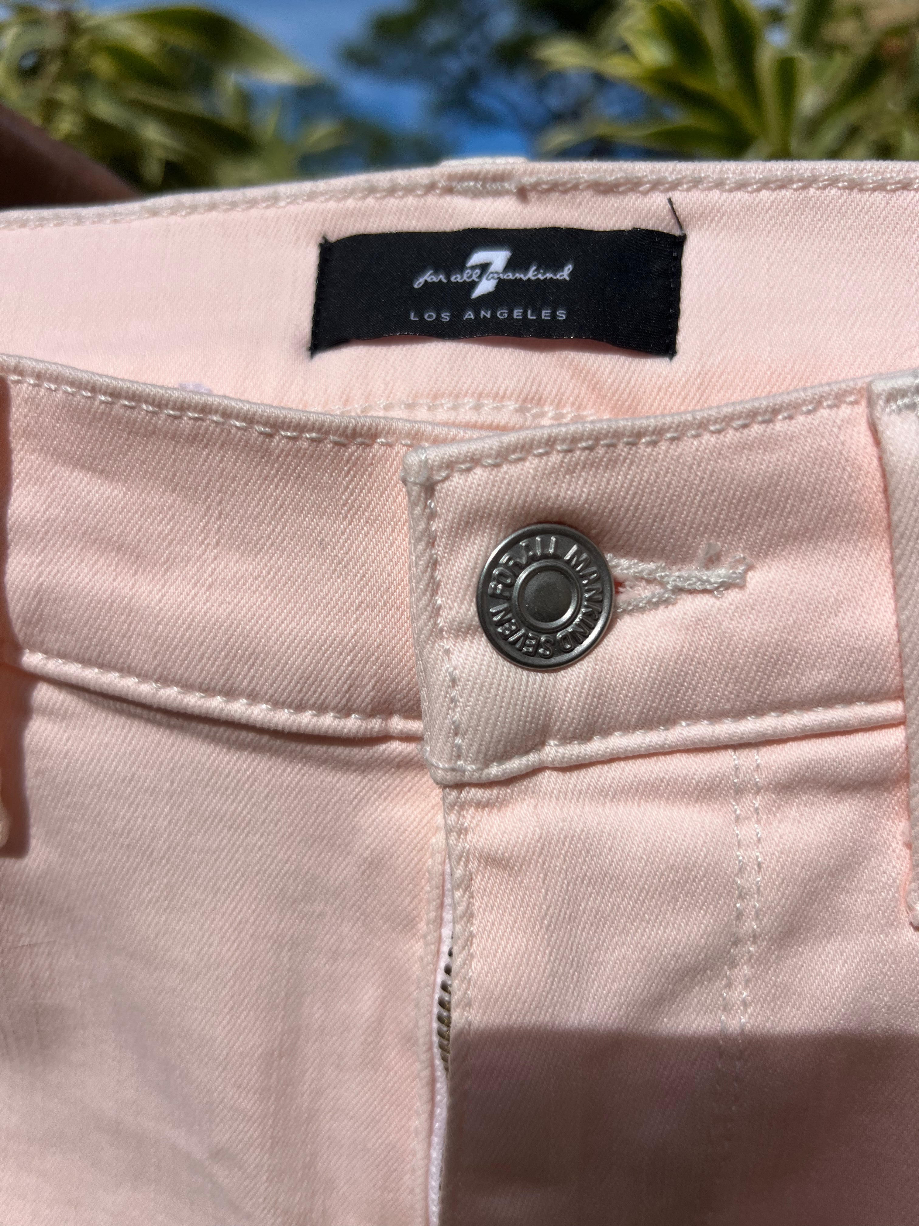 7 FOR ALL MANKIND PINK JEANS