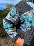Black & Teal Windbreaker