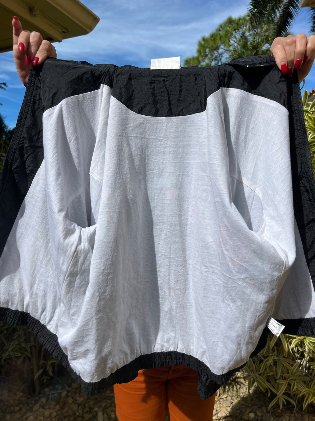 Black & Teal Windbreaker