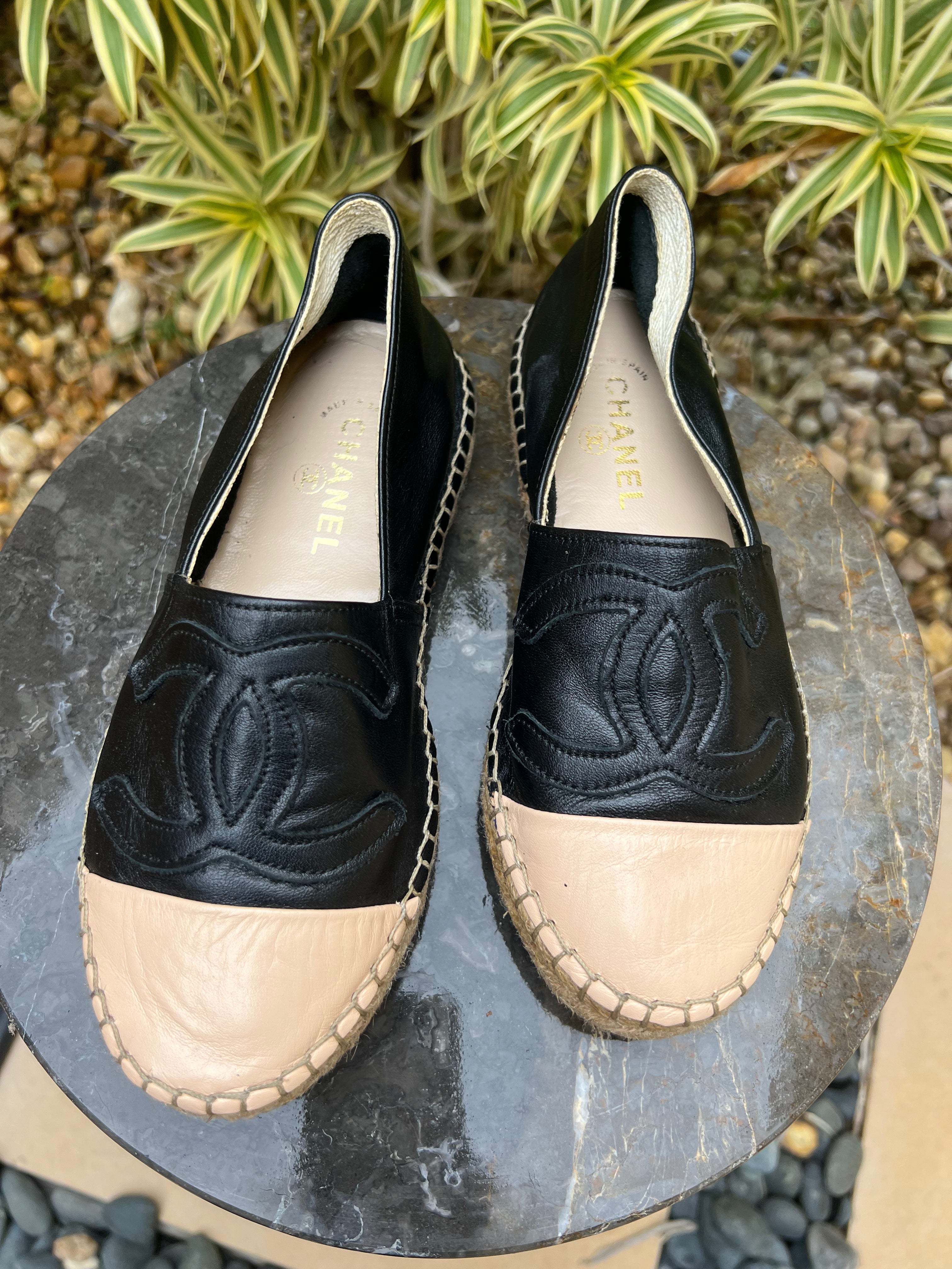 CHANEL Lambskin Espadrilles