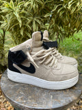 Nike Women's Air Force 1 '07 Mid Leather Premium / Wool "Oatmeal"