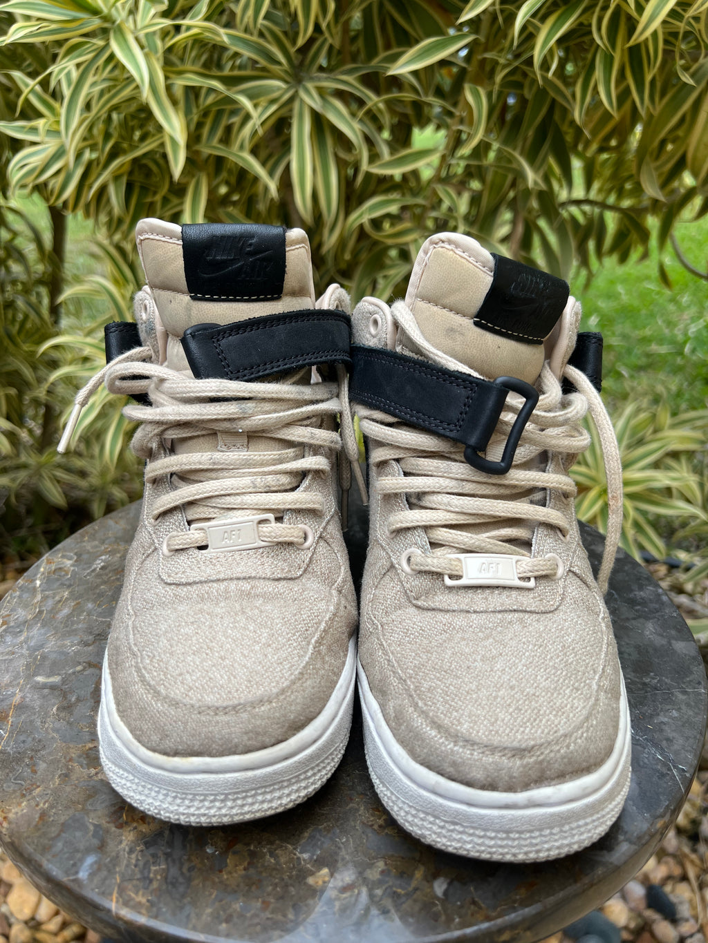 Nike Women's Air Force 1 '07 Mid Leather Premium / Wool "Oatmeal"