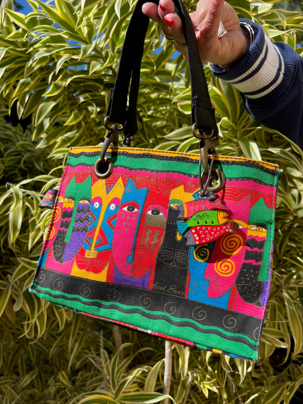 LAUREL BURCH Feline Friends tote