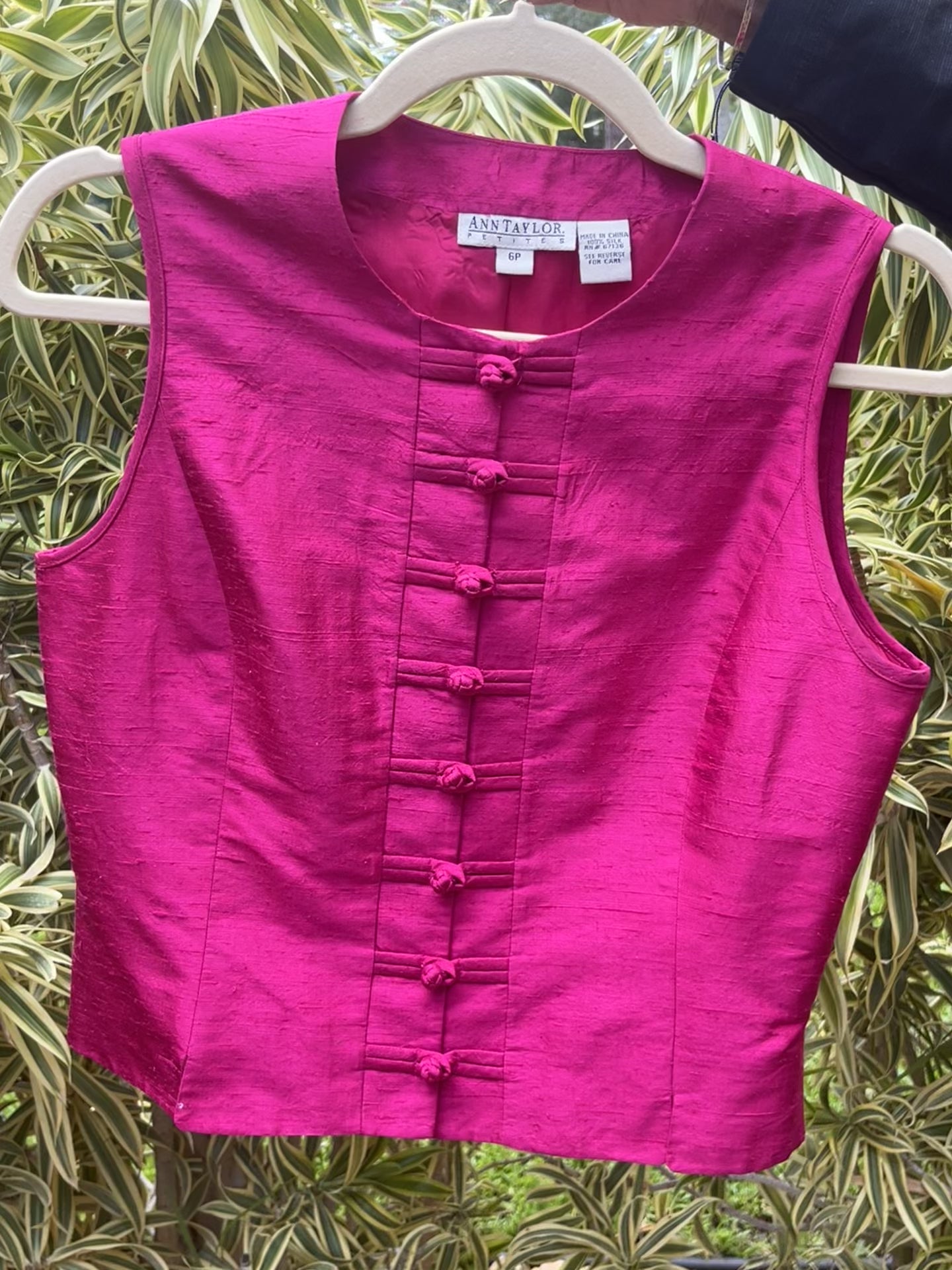 90s silk top from ANN TAYLOR